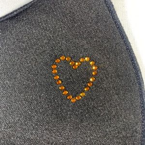 Bling Bronze Heart Mask